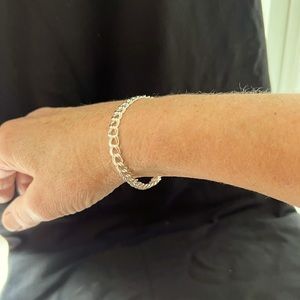 Sterling Silver Italian 925 Chain Bracelet